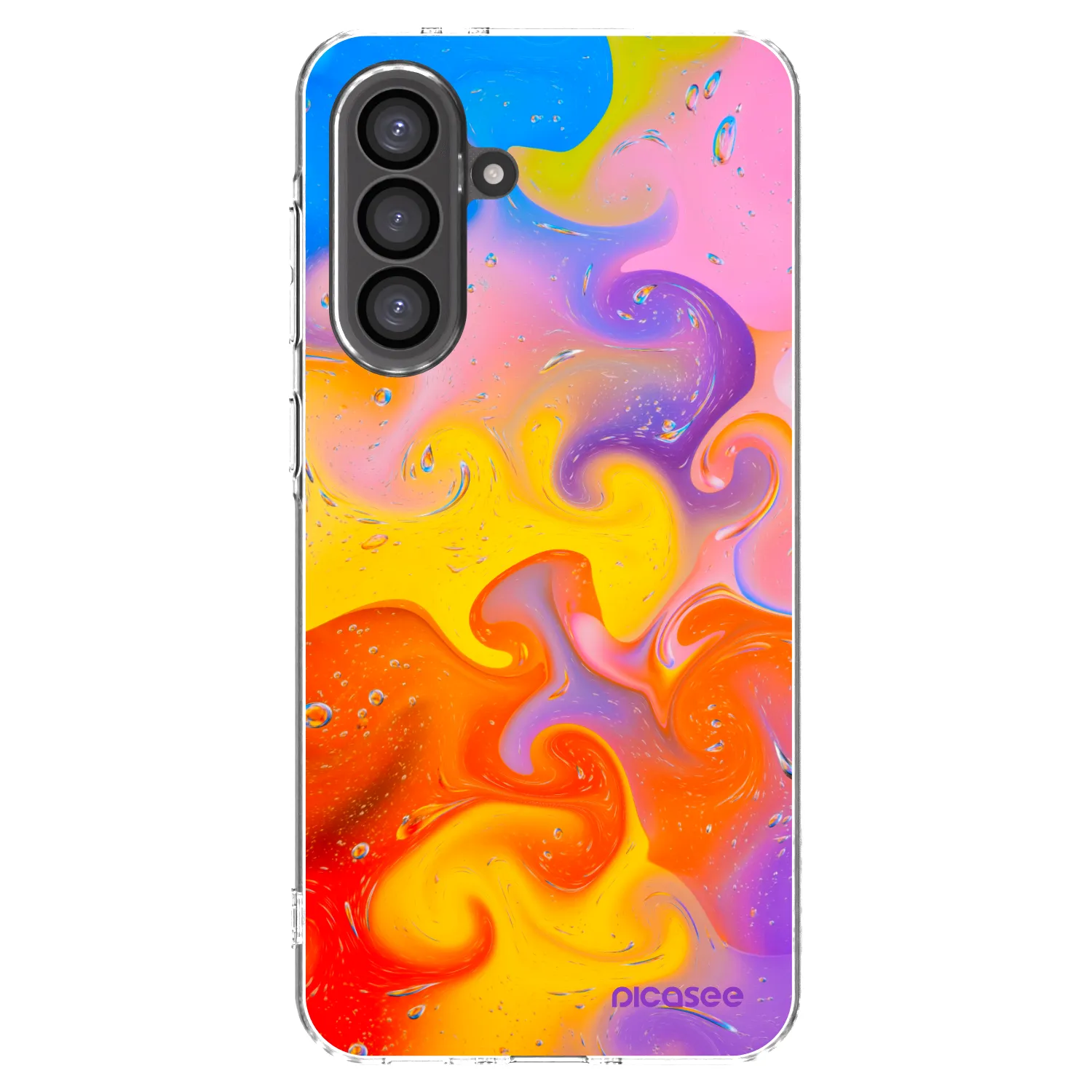Picasee Samsung Galaxy A36 5G Hülle - Transparentes Silikon - Bubbles