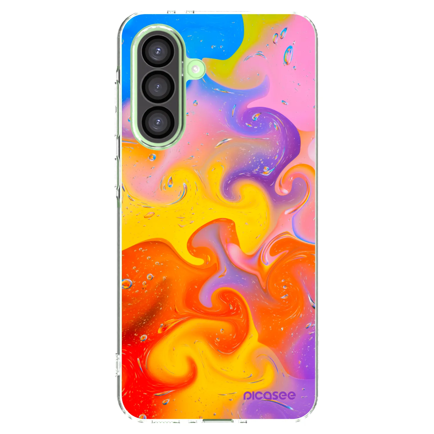 Picasee Samsung Galaxy A26 5G A266B Hülle - Transparentes Silikon - Bubbles