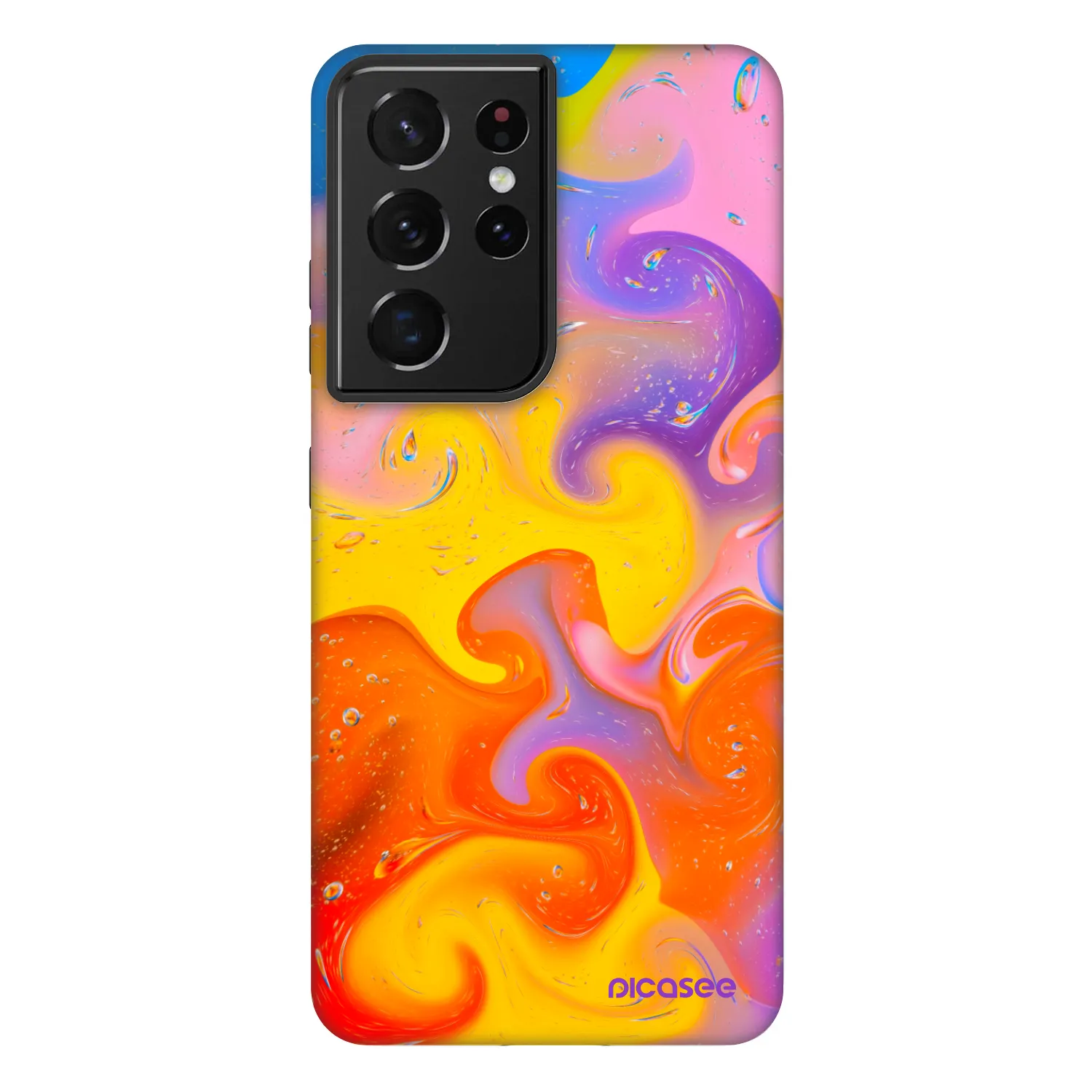 Picasee Fashion Case für Samsung Galaxy S21 Ultra 5G G998B - Bubbles