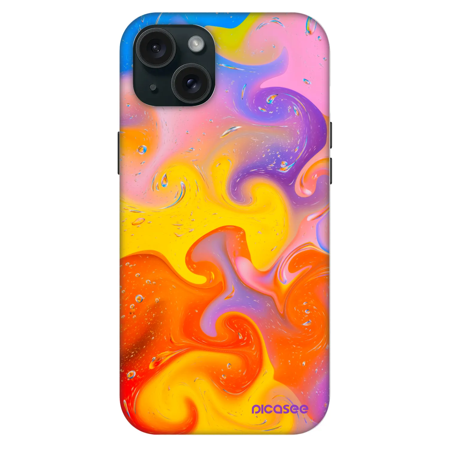 Picasee Fashion Case MagSafe für Apple iPhone 15 Plus - Bubbles