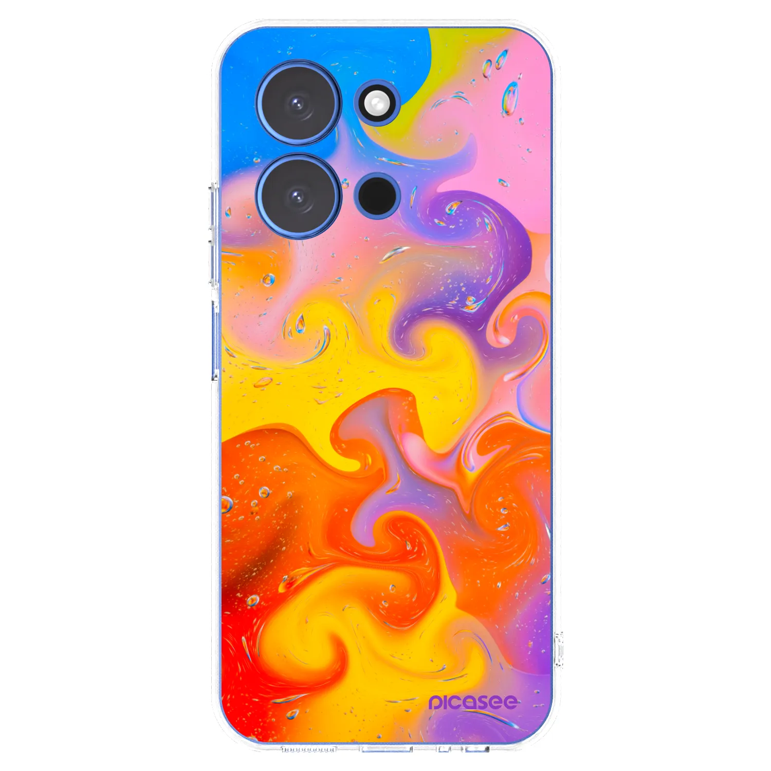 Picasee Xiaomi Redmi 15C 4G Hülle - Transparentes Silikon - Bubbles