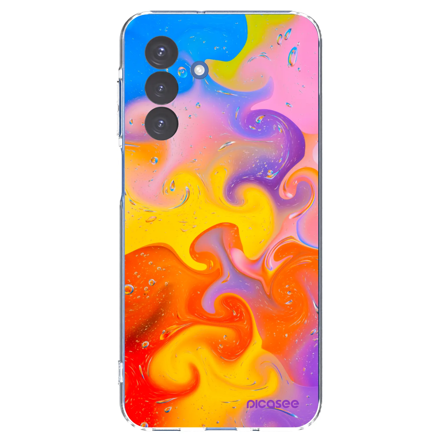 Picasee Samsung Galaxy A17 5G Hülle - Transparentes Silikon - Bubbles