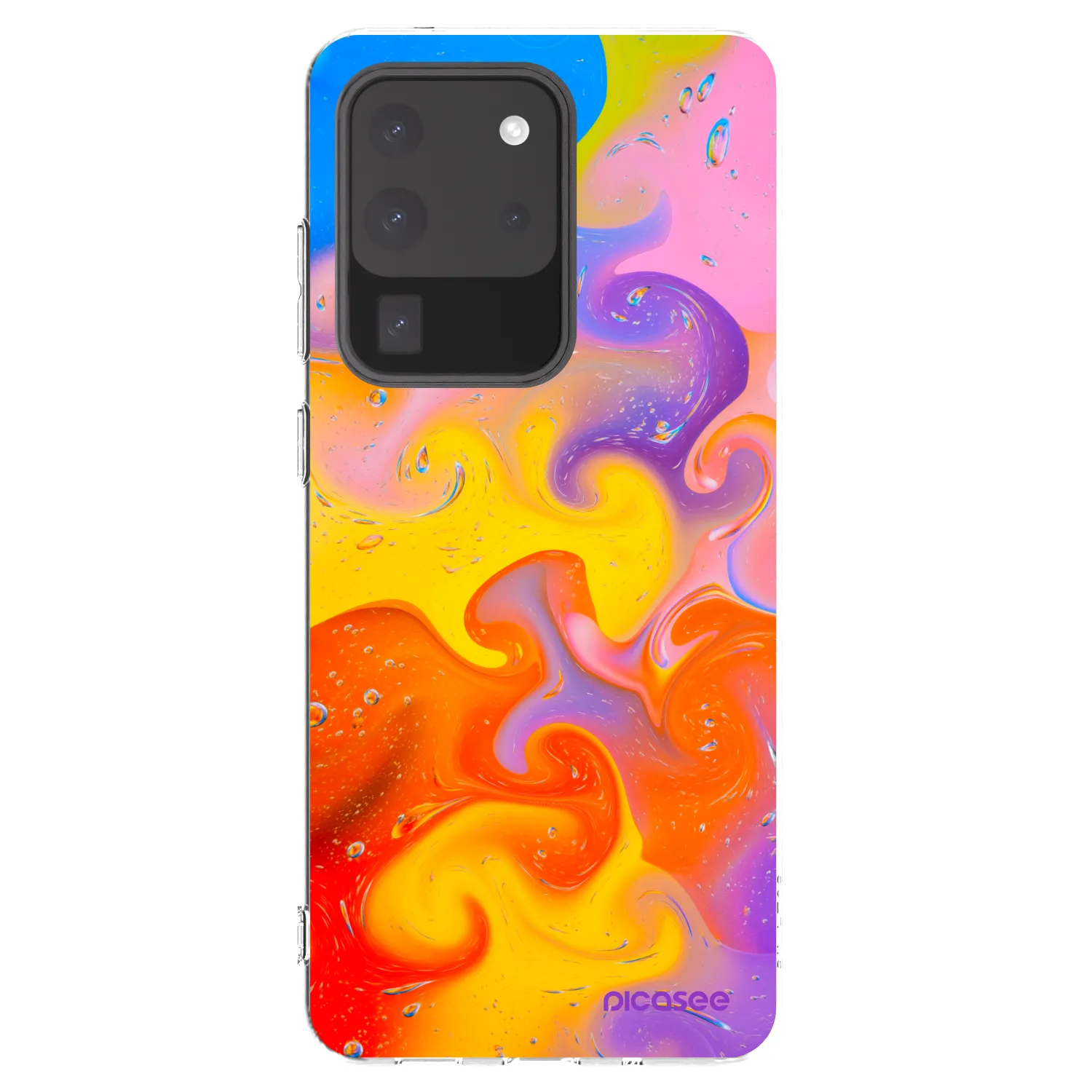 Picasee Samsung Galaxy S20 Ultra 5G G988F Hülle - Transparentes Silikon - Bubbles