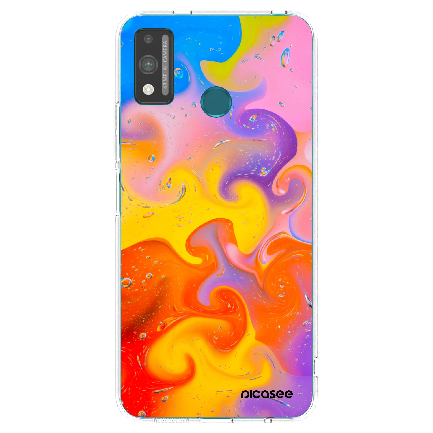 Picasee Honor 9X Lite Hülle - Transparentes Silikon - Bubbles