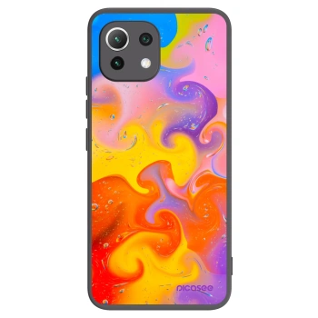 Picasee Xiaomi 11 Lite 5G NE Hülle - Schwarzes Silikon - Bubbles