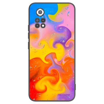 Picasee Xiaomi Poco X4 Pro 5G Hülle - Schwarzes Silikon - Bubbles
