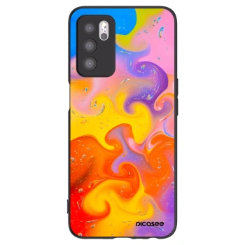 Picasee OPPO A16s Hülle - Schwarzes Silikon - Bubbles