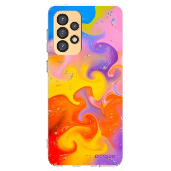 Picasee Samsung Galaxy A33 5G A336 Hülle - Transparentes Silikon - Bubbles