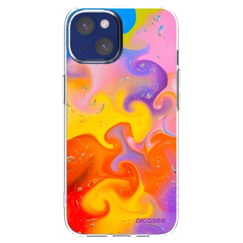 Picasee Apple iPhone 14 Hülle - Transparentes Silikon - Bubbles