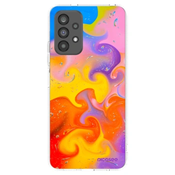 Picasee Samsung Galaxy A73 5G Hülle - Transparentes Silikon - Bubbles