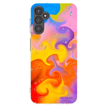 Picasee Samsung Galaxy A14 4G A145R Hülle - Transparentes Silikon - Bubbles