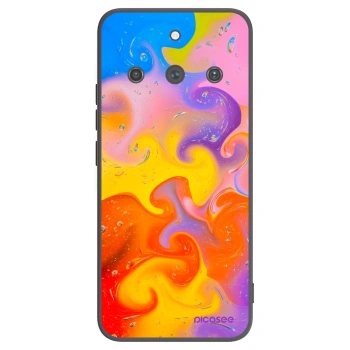 Picasee Realme 11 Pro+ Hülle - Schwarzes Silikon - Bubbles