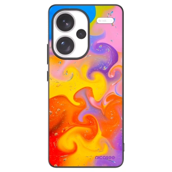 Picasee Xiaomi Redmi Note 13 Pro+ 5G Hülle - Schwarzes Silikon - Bubbles