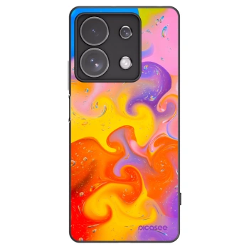 Picasee Xiaomi Redmi Note 13 Pro 4G Hülle - Schwarzes Silikon - Bubbles