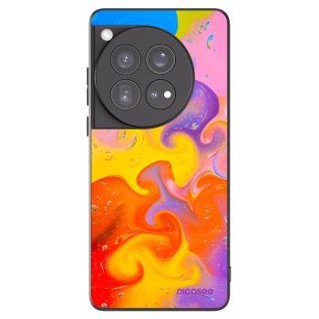 Picasee OnePlus 12 5G Hülle - Schwarzes Silikon - Bubbles