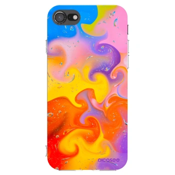 Picasee Apple iPhone 7 Hülle - Transparentes Silikon - Bubbles