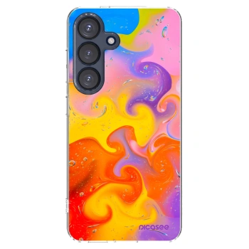Picasee Samsung Galaxy S25 5G Hülle - Transparentes Silikon - Bubbles
