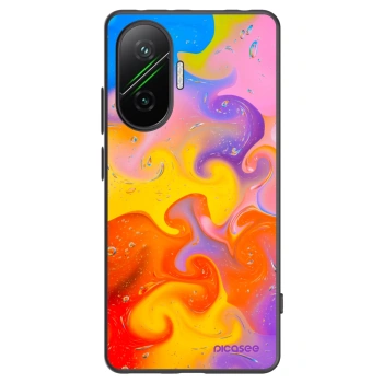Picasee Xiaomi Poco F7 5G Hülle - Schwarzes Silikon - Bubbles