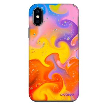 Hülle für Apple iPhone X/XS - Bubbles