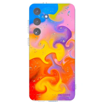 Picasee Samsung Galaxy S25 FE 5G Hülle - Transparentes Silikon - Bubbles