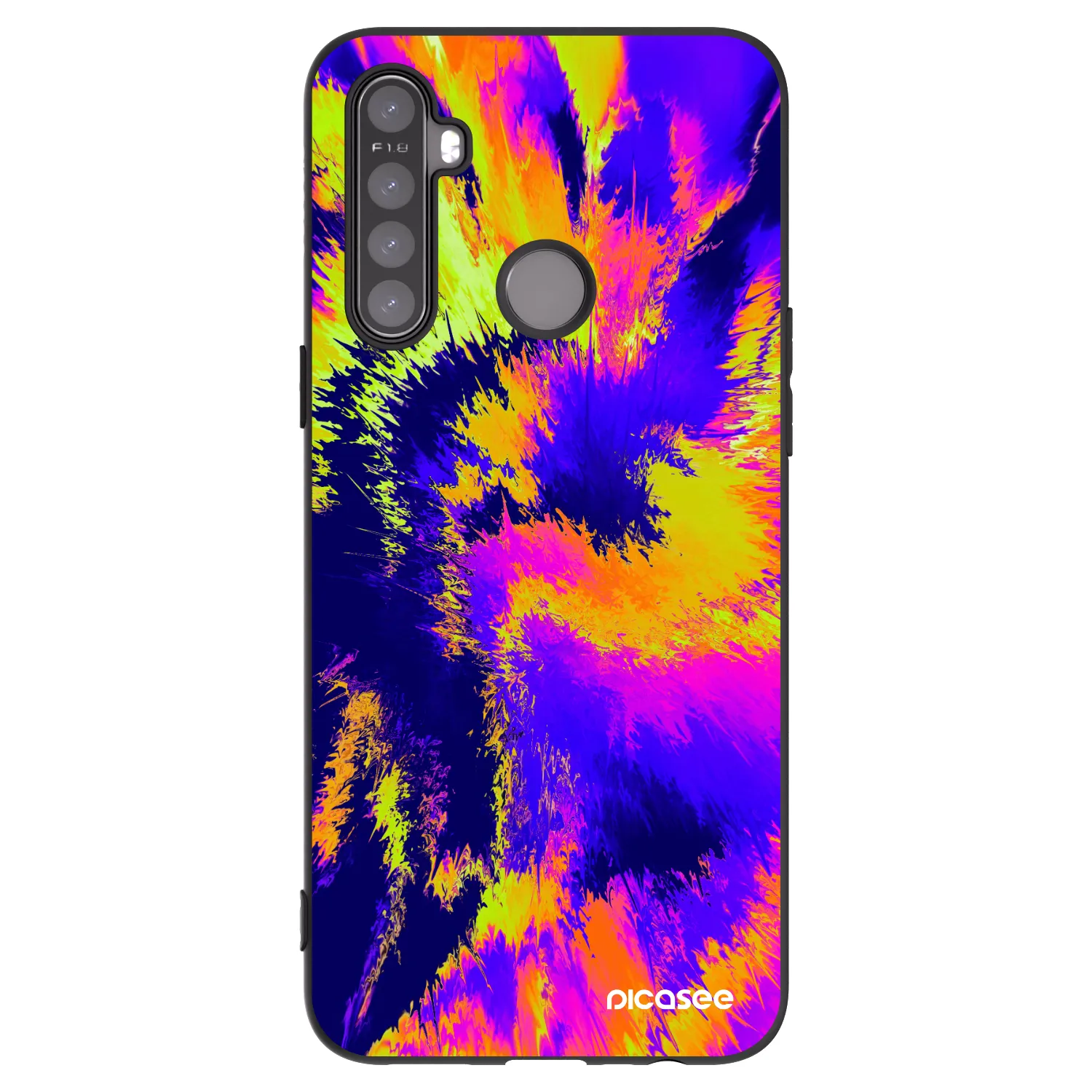 Picasee Realme 5 Hülle - Schwarzes Silikon - Burn