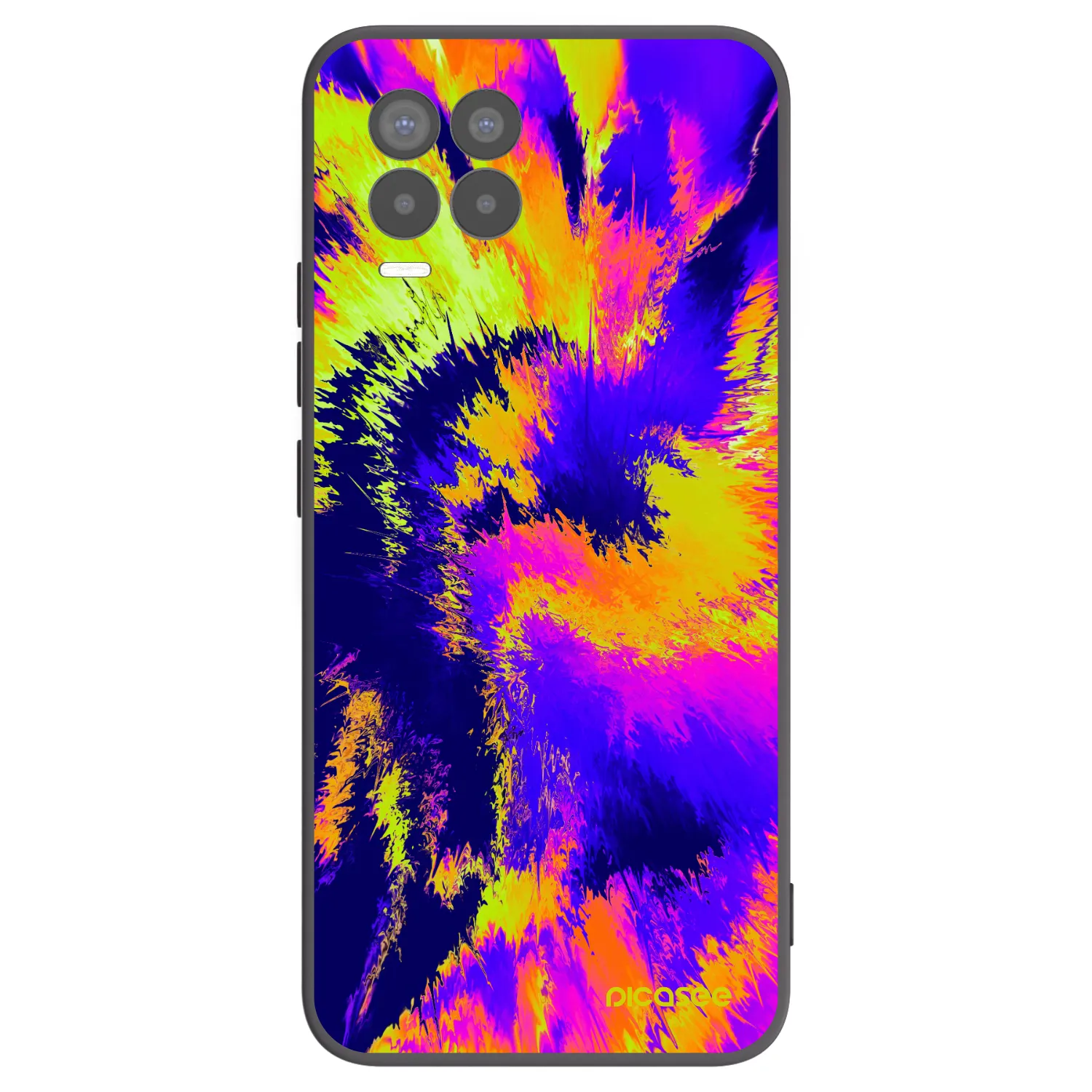 Picasee Realme 8 4G Hülle - Schwarzes Silikon - Burn
