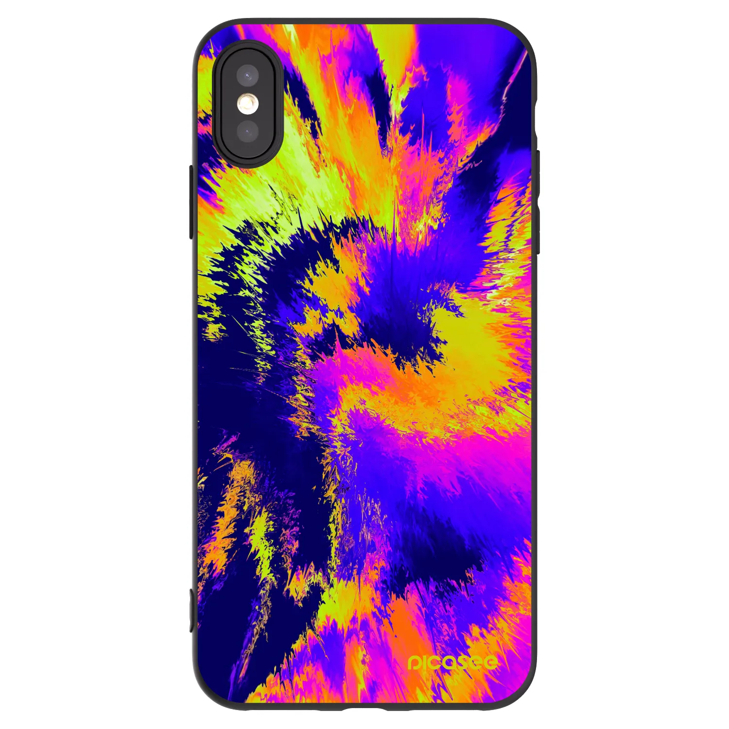 Picasee Apple iPhone XS Max Hülle - Schwarzes Silikon - Burn