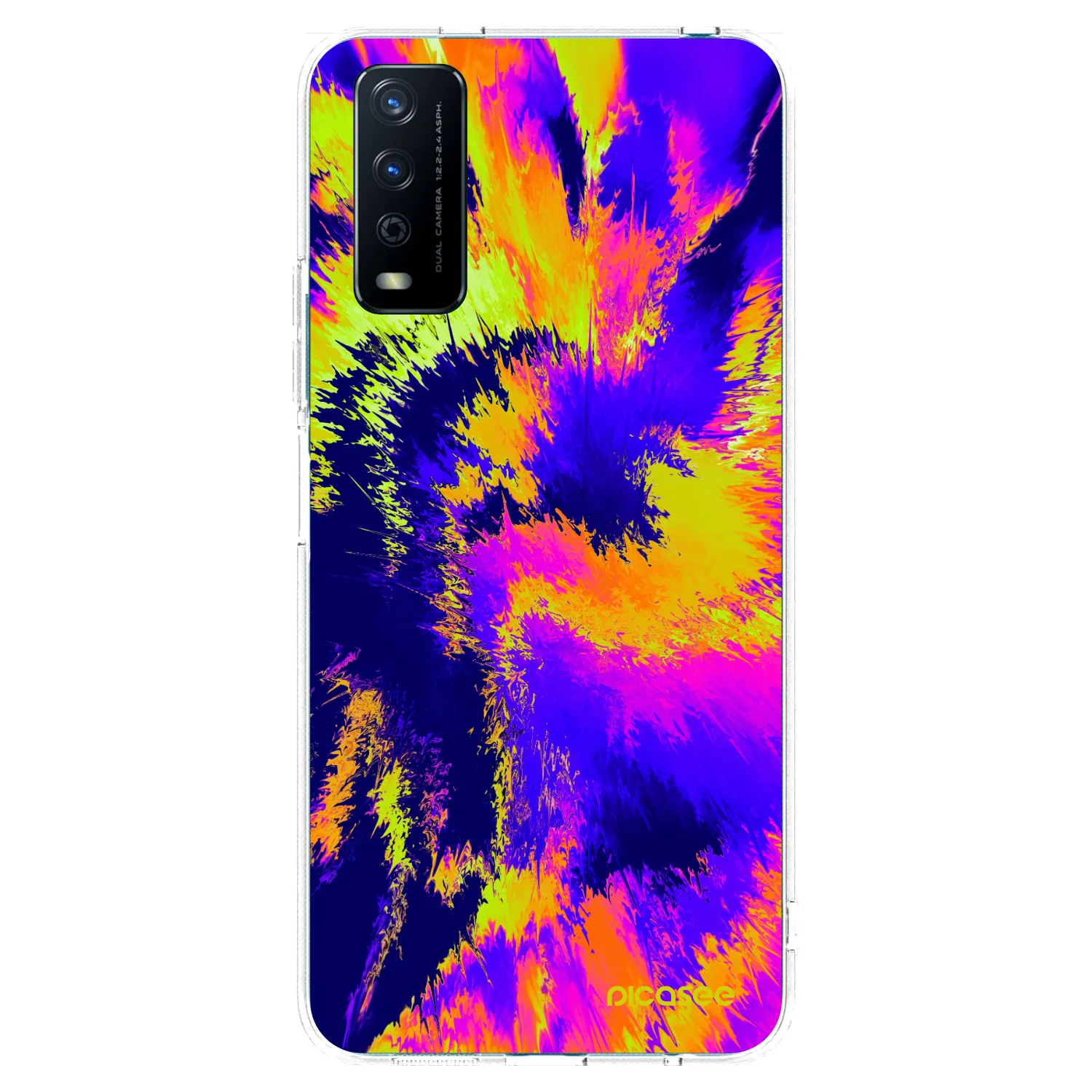 Picasee Vivo Y11s Hülle - Transparentes Silikon - Burn