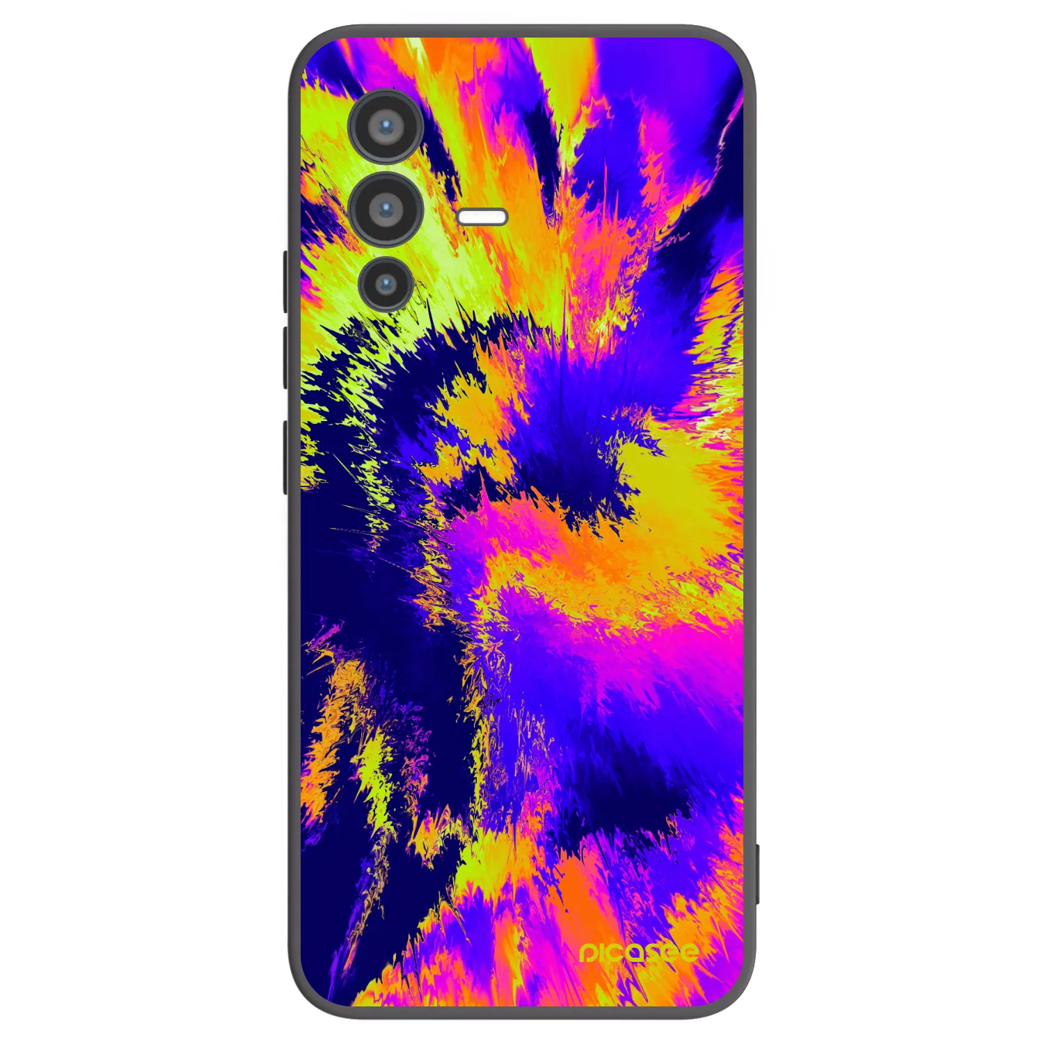 Picasee Vivo V23 5G Hülle - Schwarzes Silikon - Burn