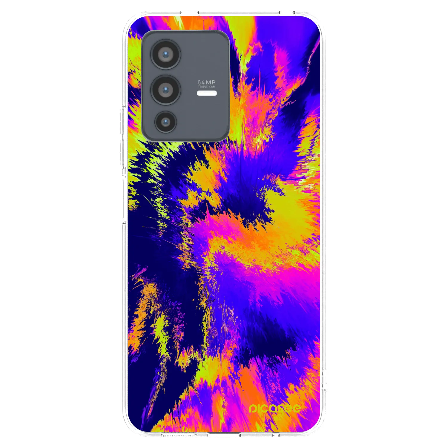Picasee Vivo V23 5G Hülle - Transparentes Silikon - Burn