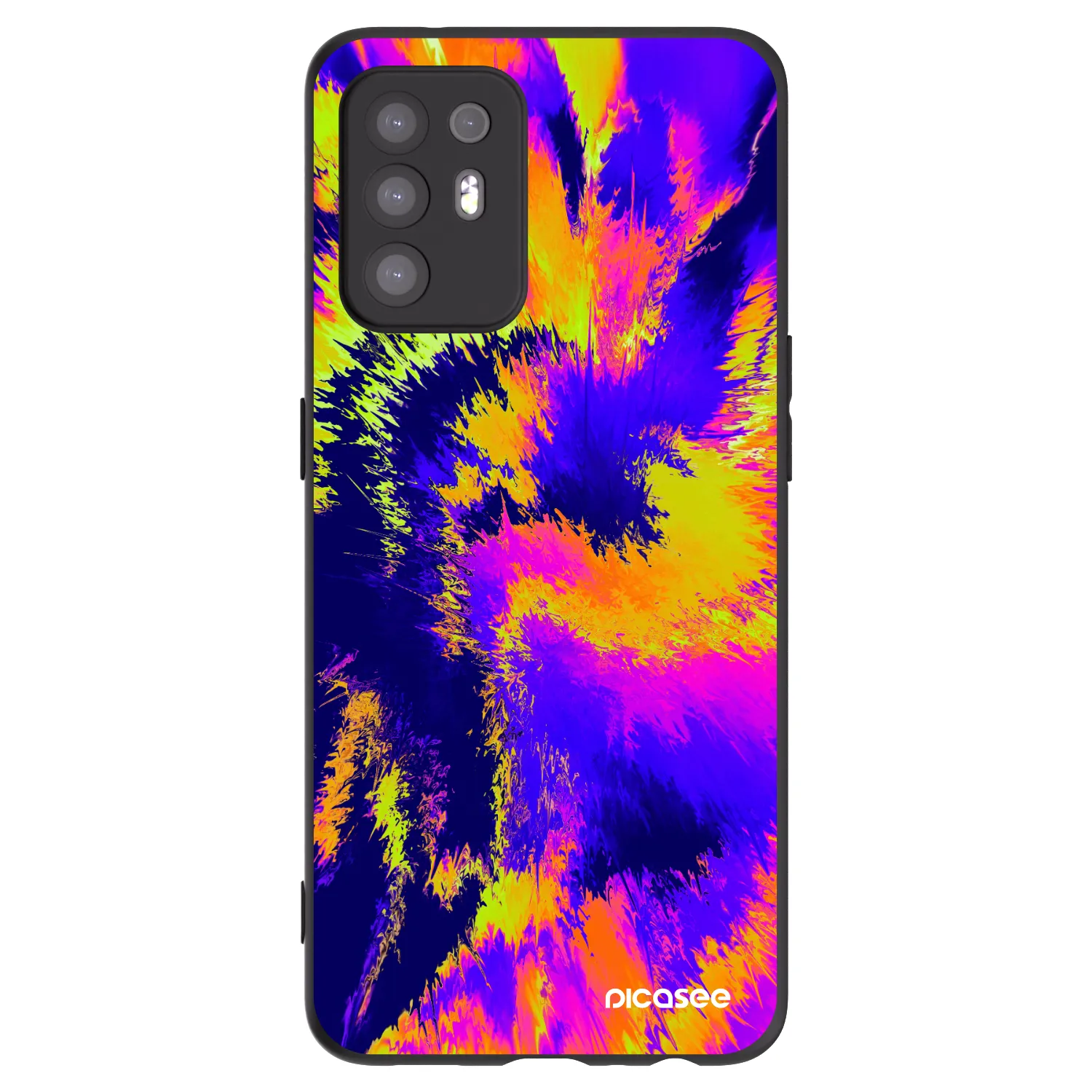 Picasee OPPO A94 5G Hülle - Schwarzes Silikon - Burn