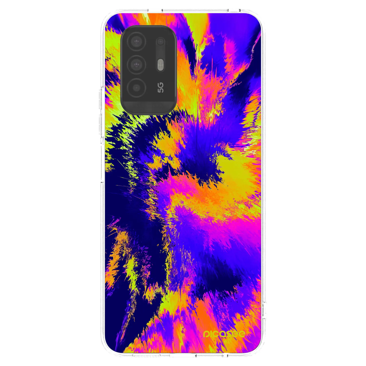 Picasee OPPO A94 5G Hülle - Transparentes Silikon - Burn