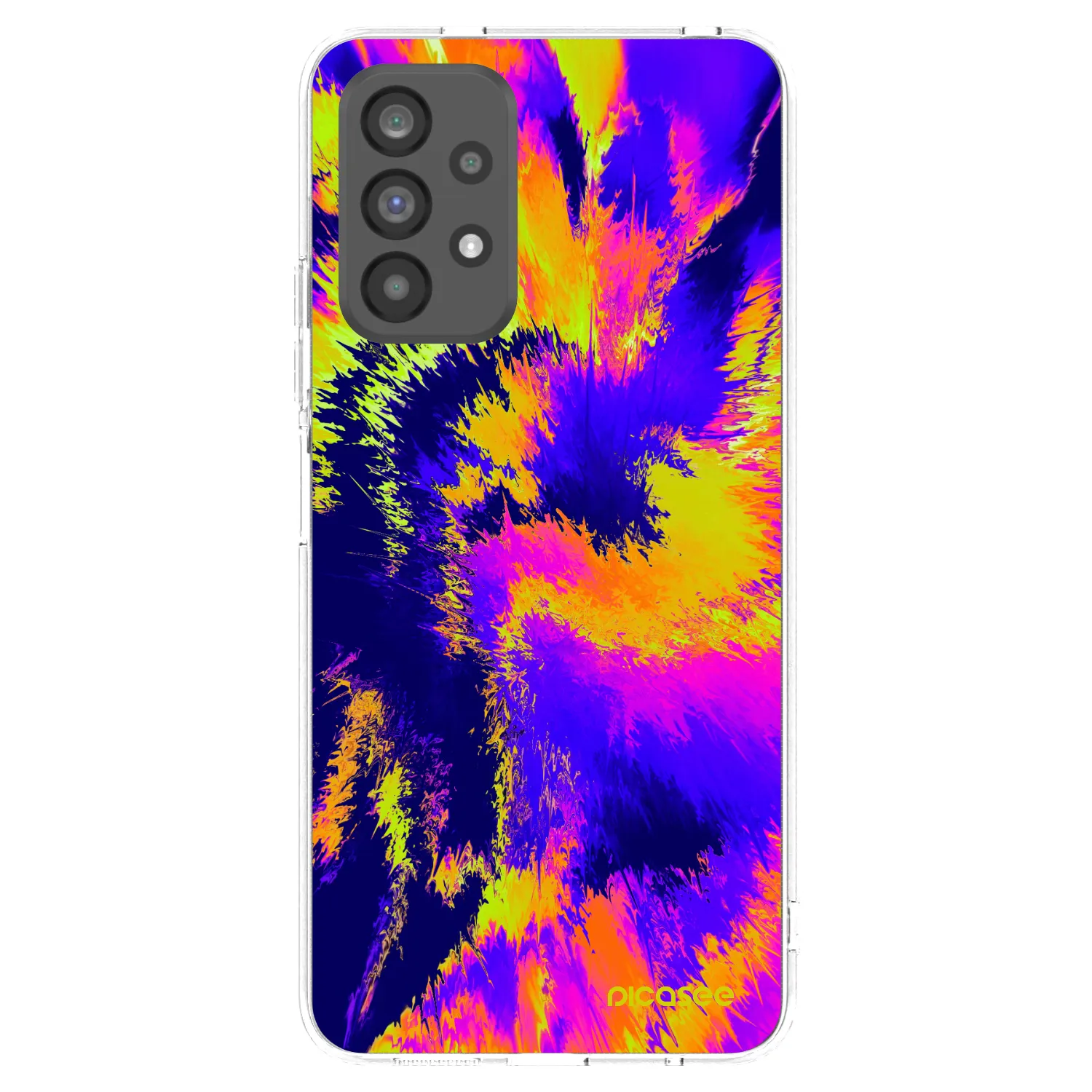 Picasee Samsung Galaxy A73 5G Hülle - Transparentes Silikon - Burn