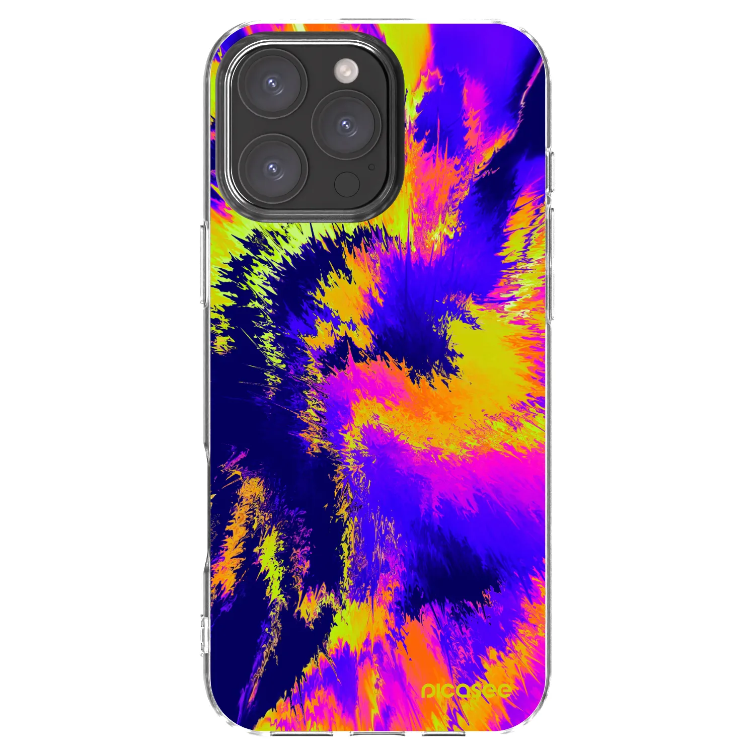 Picasee Apple iPhone 16 Pro Max Hülle - Transparentes Silikon - Burn