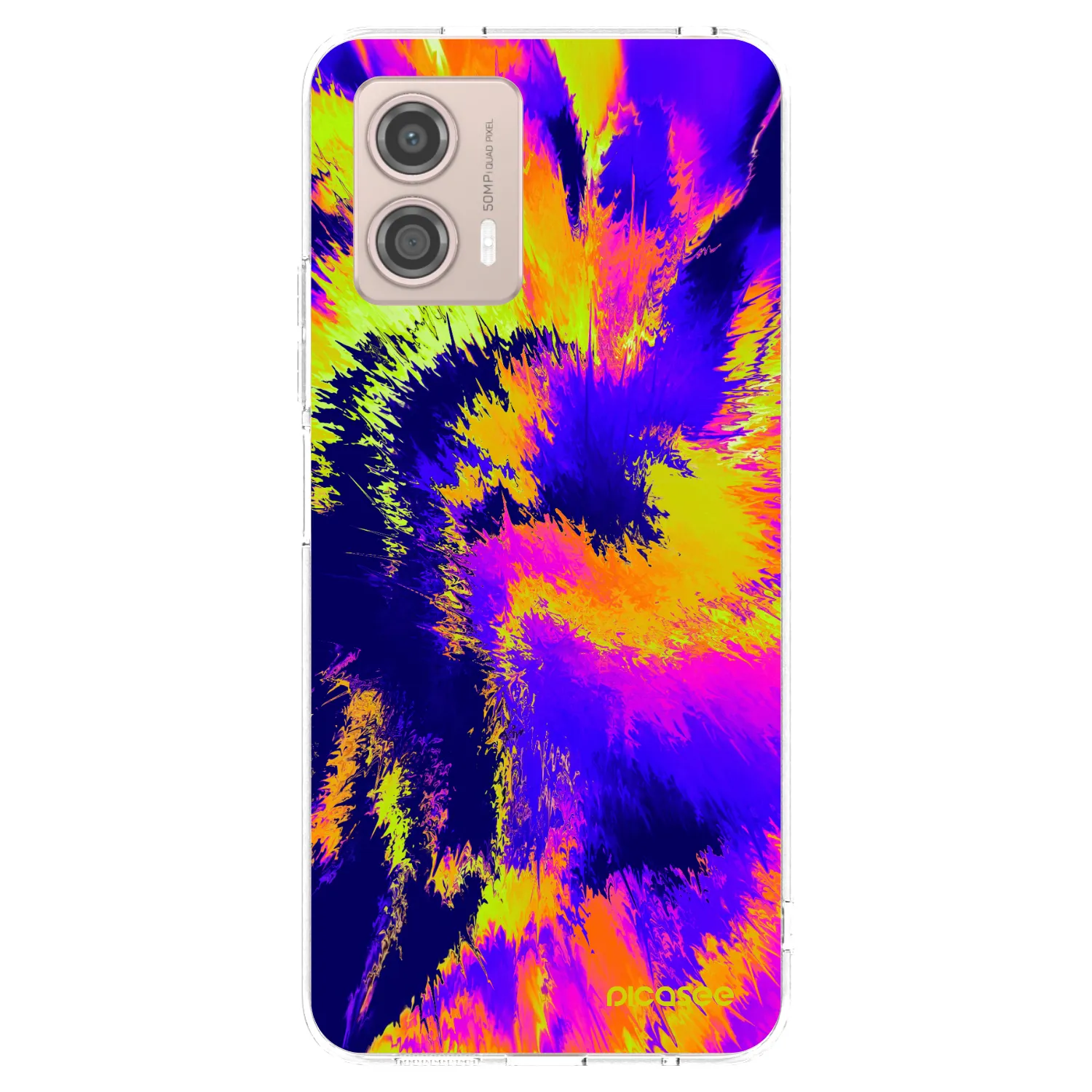 Picasee Motorola Moto G53 5G Hülle - Transparentes Silikon - Burn