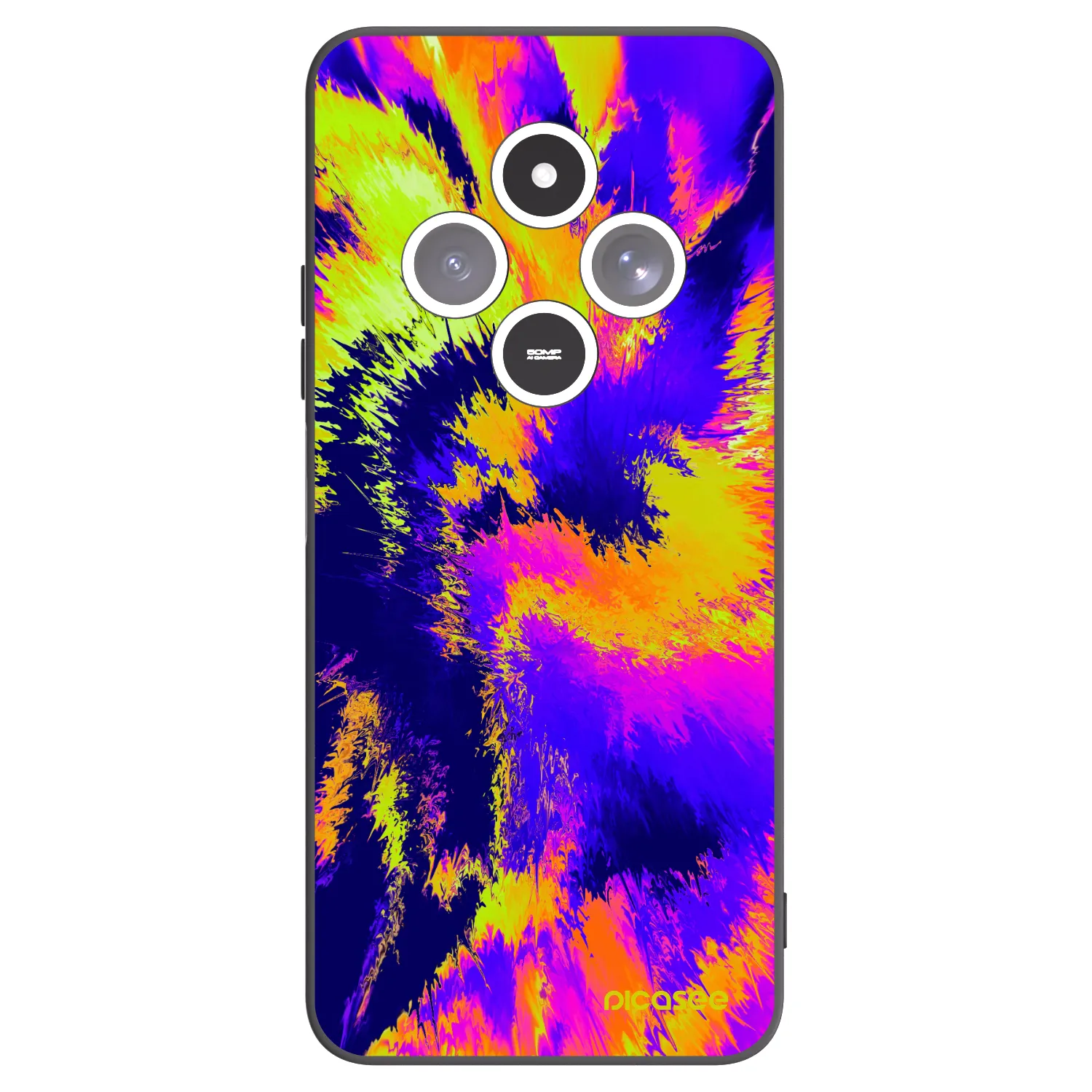 Picasee Xiaomi Redmi 14C Hülle - Schwarzes Silikon - Burn