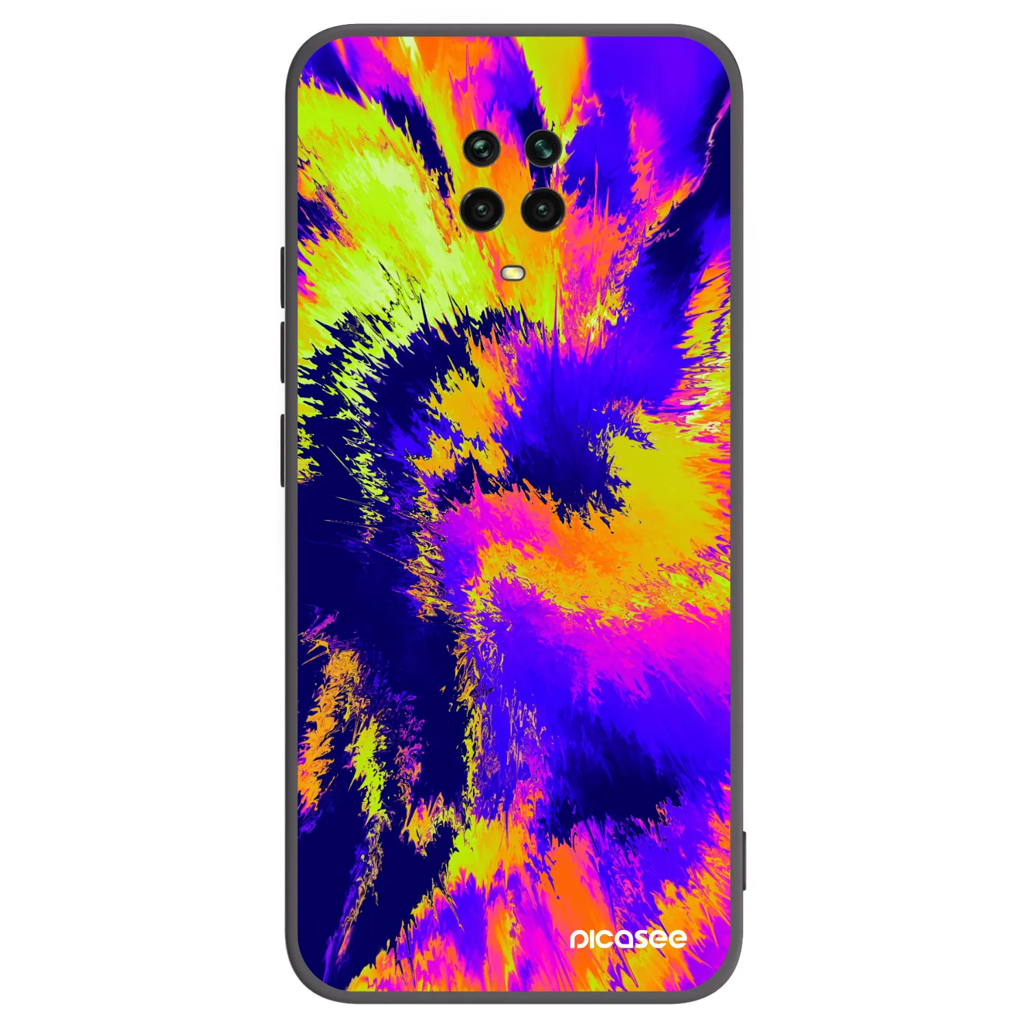 Picasee Xiaomi Redmi Note 9S Hülle - Schwarzes Silikon - Burn