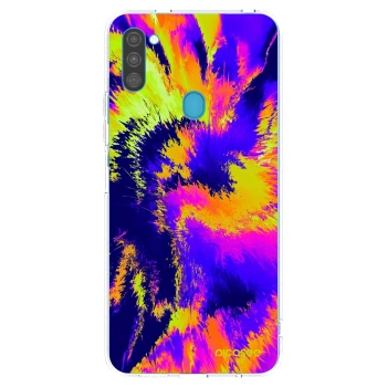 Picasee Samsung Galaxy M11 Hülle - Transparentes Silikon - Burn