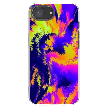 Picasee Apple iPhone 16e Hülle - Transparentes Silikon - Burn