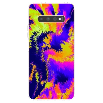 Picasee Samsung Galaxy S10 Plus G975 Hülle - Transparentes Silikon - Burn