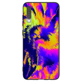 Picasee Samsung Galaxy A70 A705F Hülle - Schwarzes Silikon - Burn