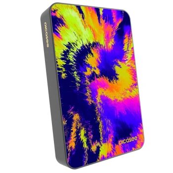 Picasee Powerbank mit MagSafe 10 000 mAh Grau - Burn