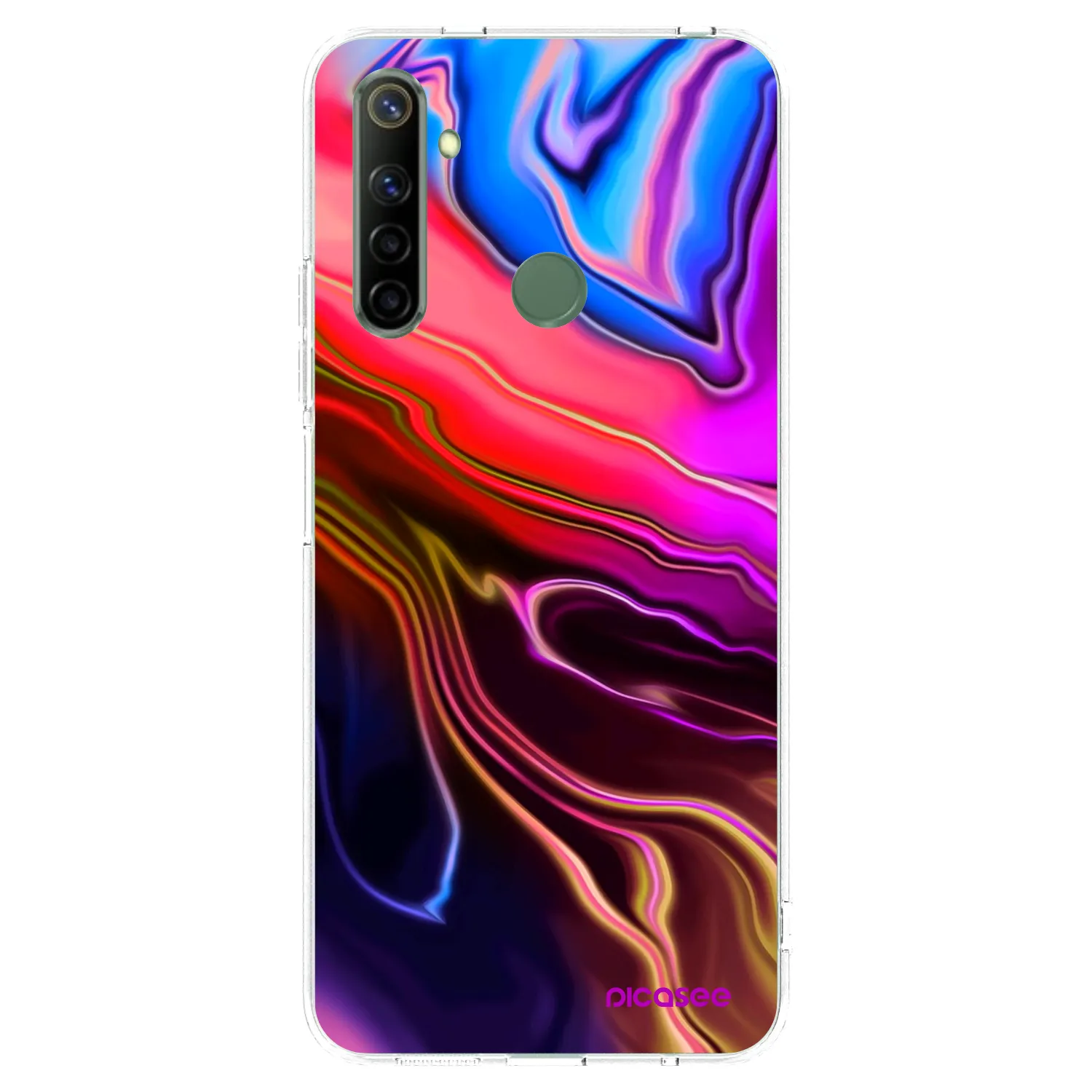 Picasee Realme 6i Hülle - Transparentes Silikon - Electric
