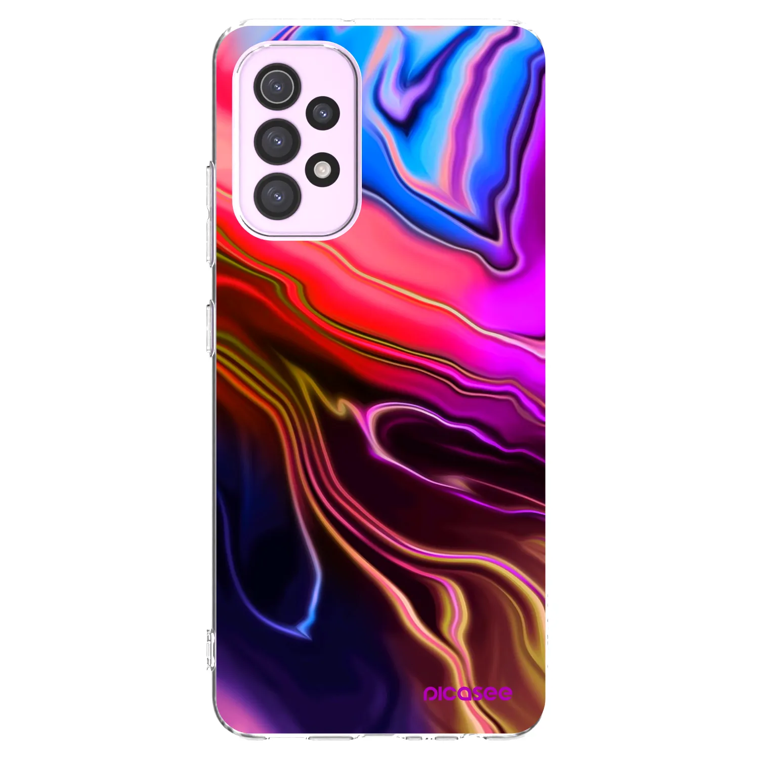 Picasee Samsung Galaxy A32 5G A326B Hülle - Transparentes Silikon - Electric