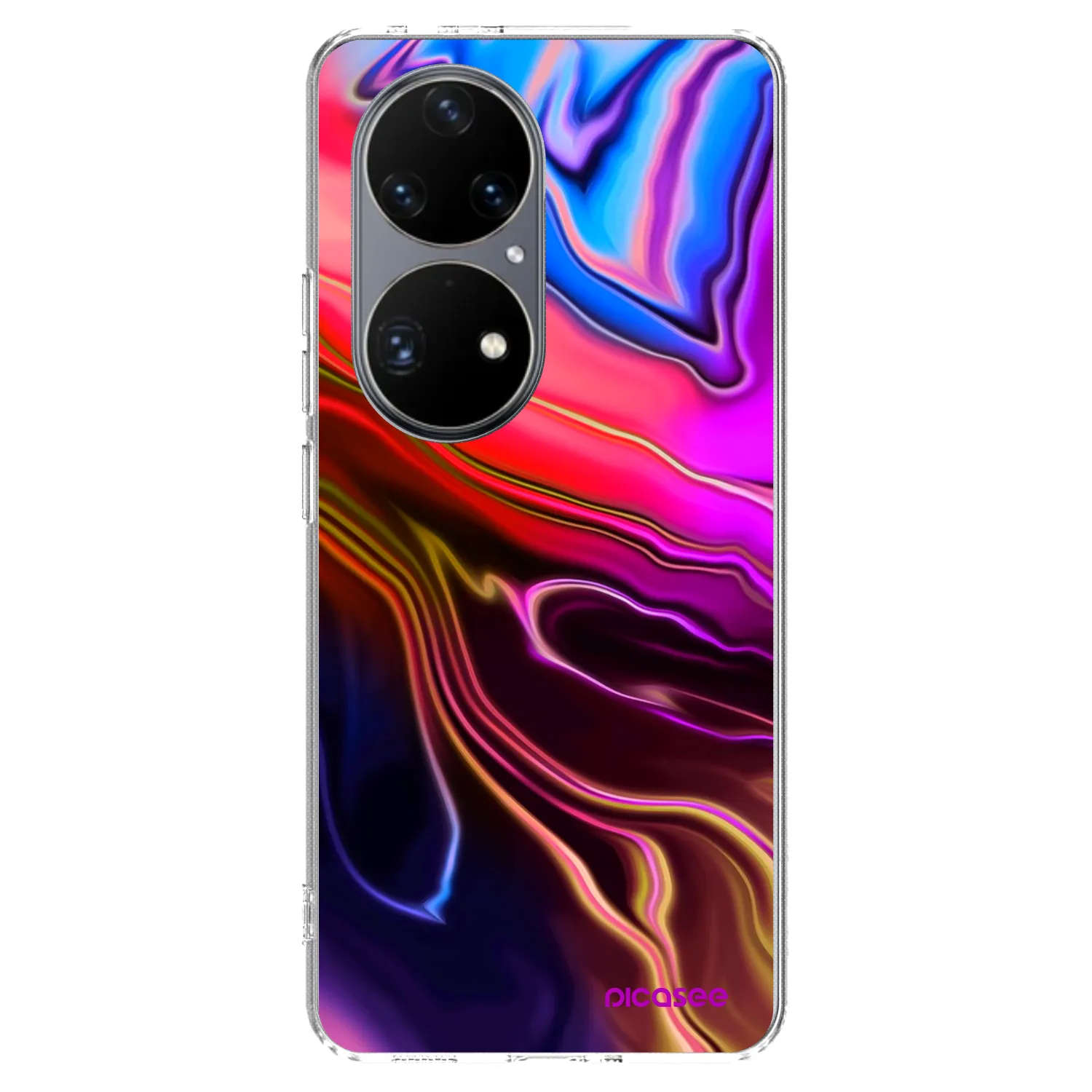 Picasee Huawei P50 Hülle - Transparentes Silikon - Electric