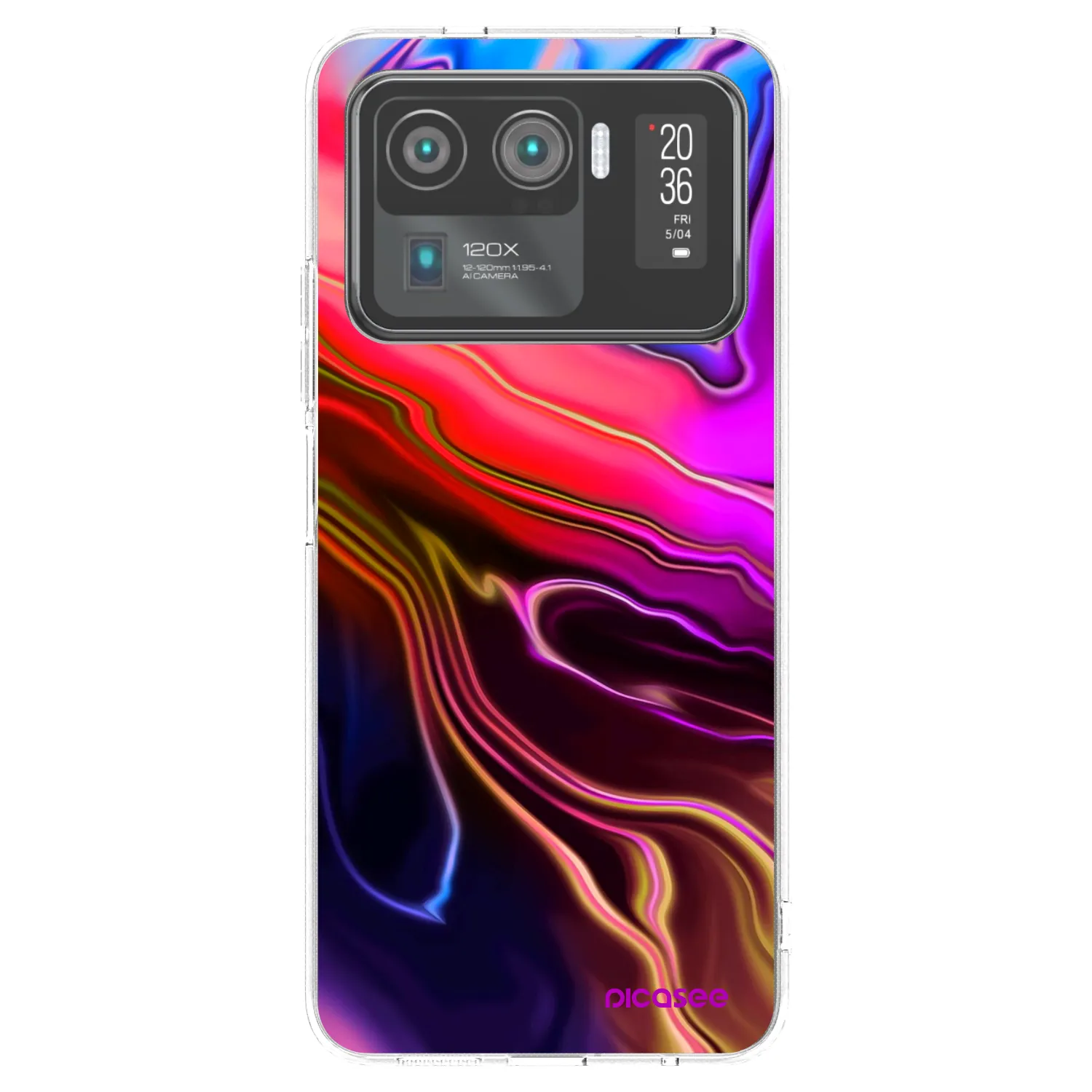Picasee Xiaomi Mi 11 Ultra Hülle - Transparentes Silikon - Electric
