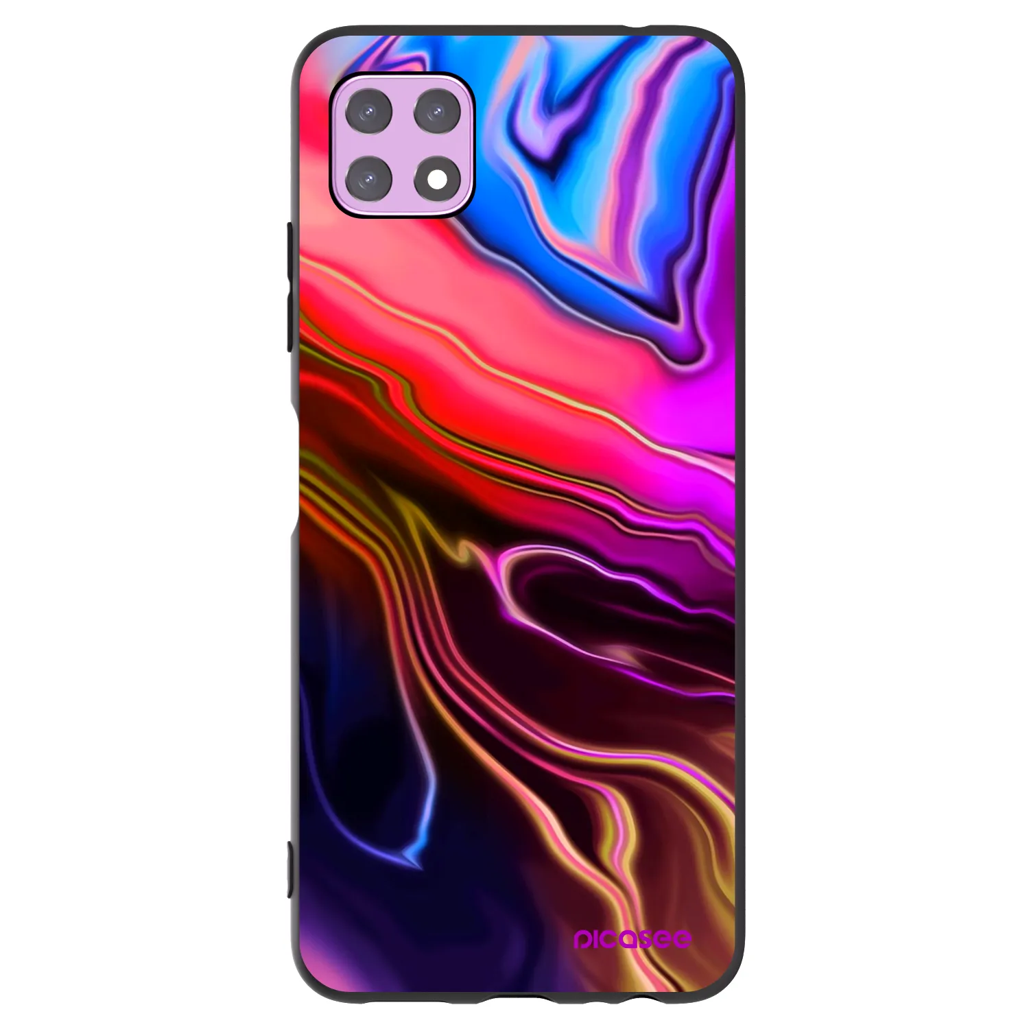 Picasee Samsung Galaxy A22 A226B 5G Hülle - Schwarzes Silikon - Electric