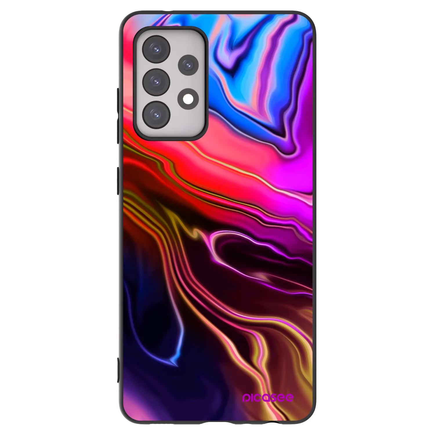 Picasee Samsung Galaxy A52s 5G A528B Hülle - Schwarzes Silikon - Electric