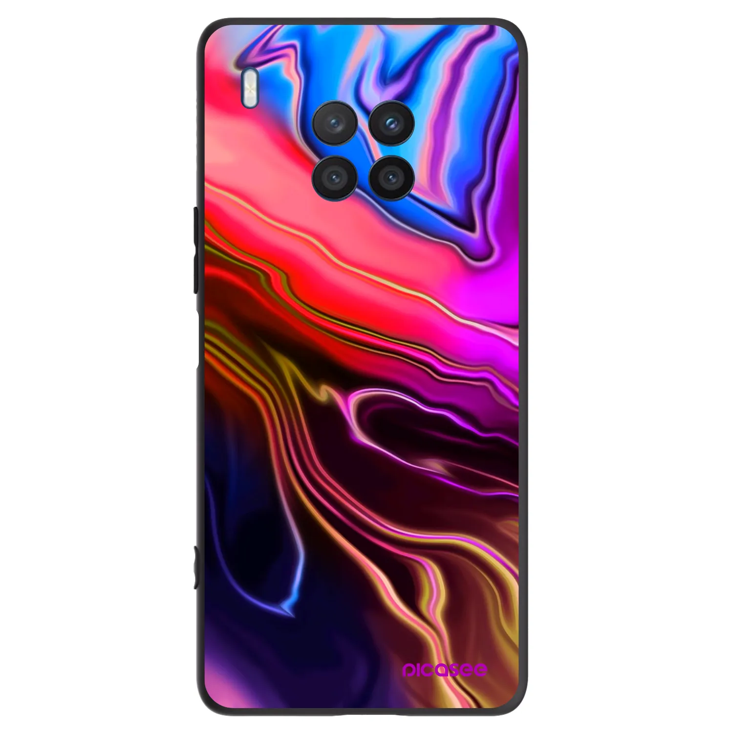 Picasee Honor 50 Lite Hülle - Schwarzes Silikon - Electric