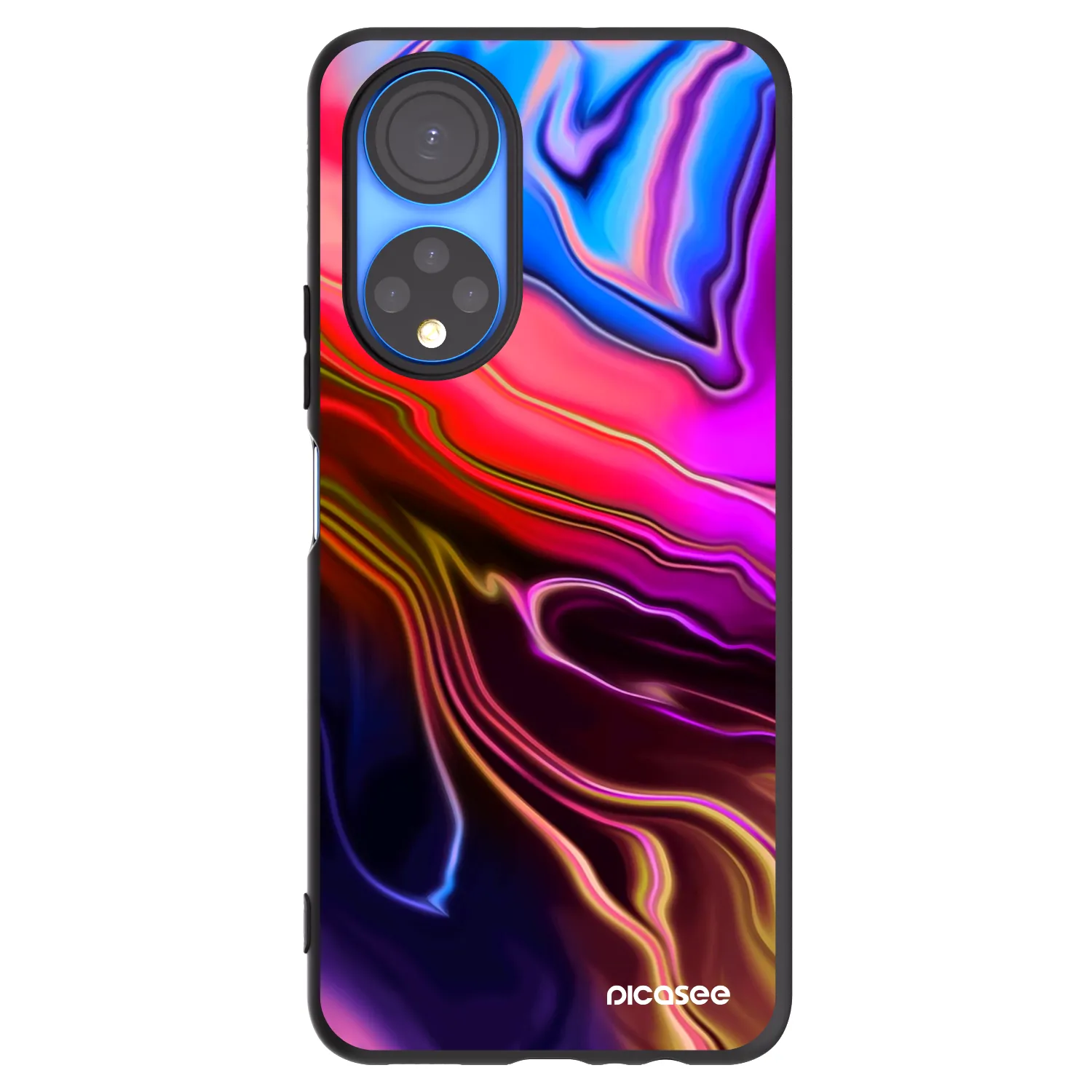 Picasee Honor X7 Hülle - Schwarzes Silikon - Electric